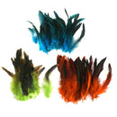 150Pcs Natural Dyed Goose Feathers DIY Craft Green Deep Blue Orange 12-18 cm