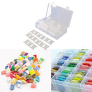 Embroidery Floss Cross Stitch Organizer Storage Box Set 120Pcs Floss Bobbins