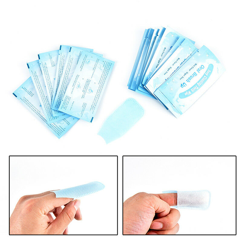 20x finger brush ups oral brush teeth whitening wipe  deep cleaning oral ca3c