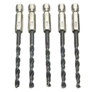 15* 3 4 5mm HSS HIGH SPEED STEEL TITANIUM COATED DRILL BIT 1/4'' Pro SET H4P6