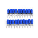 20PCS Fork Spade Wire Connector Electrical Crimp Terminal 14-16AWG 4mm TEUS