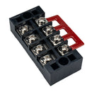 4 Positions Screw Terminal Strip Blocks Barrier 600V 25A Pre Insulated