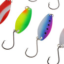 10pcs Mixed Colors Metal Fishing Lures 4cm/1.6inch Spinners Spoons Fishing Baits