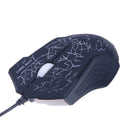 Wired USB Port 3 Keys 2500DPI Optical Home Office Gaming Mouse with LED