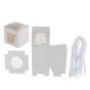 12x White Kraft Paper Cupcake Muffin Boxes Wedding Party Favor Gifts
