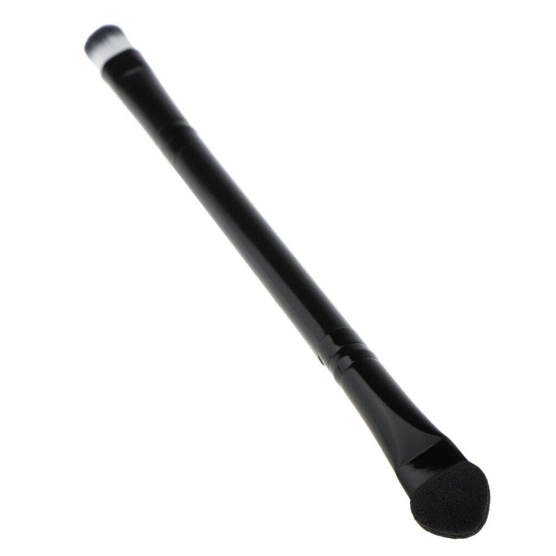 1 Piece Black Double Sided Precision Brush for Women Girls Eye Makeup, Suitable