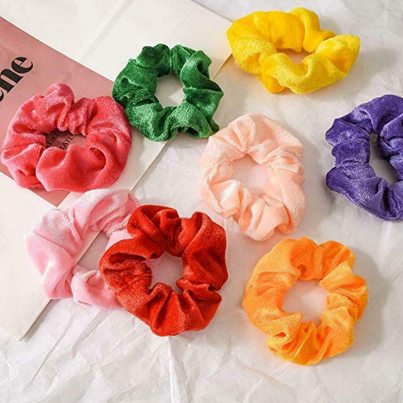36pcs Velvet Scrunchies Women Elastic Hairband Hair Rings Ponytail Holder