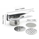 Stainless Steel Potato Ricer Masher Fruit Juicer Masher Strainer Garlic Pre JR