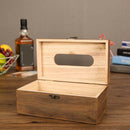 Useful Wooden Retro Tissue Box Cover Paper Napkin Holder Case Home Car Deco