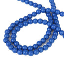 Blue Bead Necklace With African Map Pendant