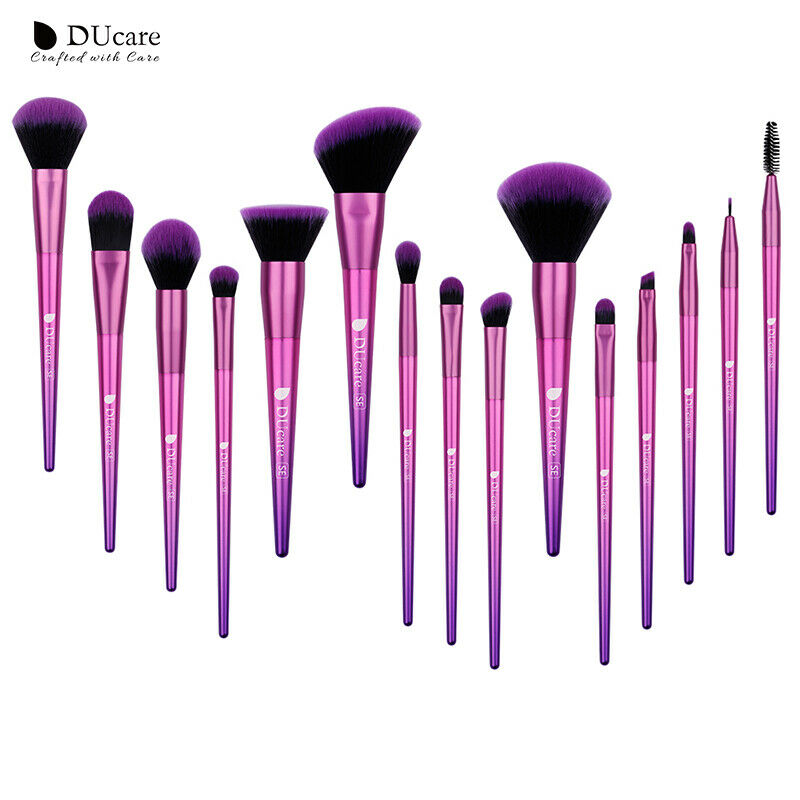 Ducare MakEUp Brushes 15Pcs Brushes for MakEUp Eyeshadow Foundation Powder  U5F1