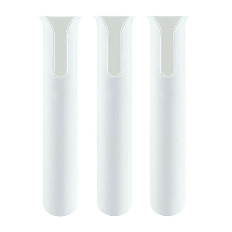 3pack Self Adhesive Boat Single Rod Holder Organizer Yacht Powerboat White