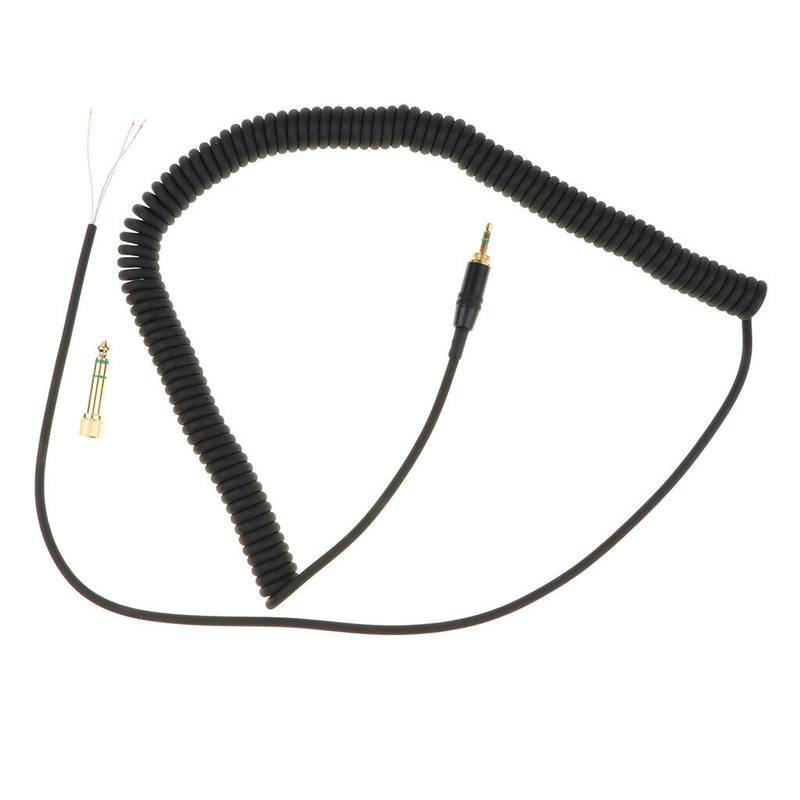 Spring Audio Line Cable For MDR7506 V6 Headphones Headset Replacement