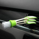 New DIY Plastic Car Air Conditioning Vent Blinds Cleaning Brush Double Ende