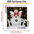 5D DIY Full Drill Diamond Painting Christmas Snowman Cross Stitch (B1460)