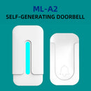 ML-A2 Self Powered Doorbell 35 Chime Waterproof Wireless Door Bell (EU)