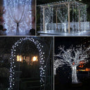 Solar String Lights Waterproof Copper Wire Fairy Lamp (Cold White 100LED) A