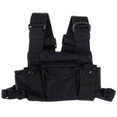 3 Pocket chest pack bag harness for walkie talkie radio-PN FT
