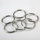 10 Pcs Stainless Steel Key Holder Split Rings Keyring Keychain Keyfob 25mm