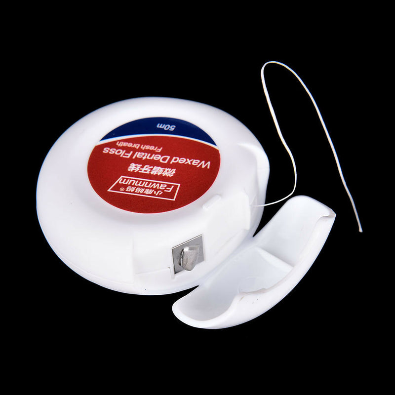 50m Peppermint Micro wax Dental Floss Care Picks Tooth Cleaner Health Supply  Gw