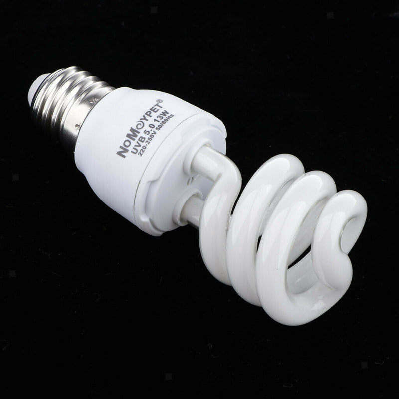 E27 Desert Terrarium Lamp UVB 5.0 Spiral Light Bulb 13W