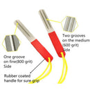 Outdoor Diamond Coated Fish Hook Cutter Sharpener Sharpening File Fishing KQ FT