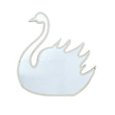 Kid's Bedroom Nursery Decoration Shatterproof Acrylic Mirror Swan Pattern