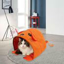 Pet Cat Dog Nest Bed Tunnel Puppy Cave House Portable Sleeping Bag Mat Pad