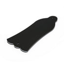 2 Holes Bell-shaped PVC Truss Rod Cover Plate Scroll Plate for Guitar Black BIES