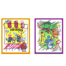 Baby Soft Fabric Magic Water Drawing Book Feather Doodle Pad Animal Useful USW