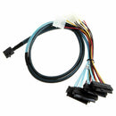 Internal Mini SAS SFF-8643 to (4) 29pin SFF-8482 connectors with SATA Power S5G3