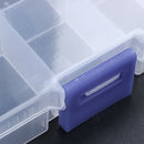 2Pcs 10-Slot Portable Plastic Resistors Electronic Component Case Box