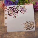 Reusable rose Stencil Airbrush Art DIY Home Decor Scrapbooking Album Craft 3cF