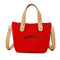 Letter Print Shoulder Satchel Handbags Canvas Women Crossbody Bags (Red) A#S