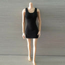 2 Pieces 1/6 Skirt Sets Black White Dress Clothes Fashion for 12