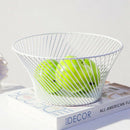 Nordic Modern Minimalist Iron Art Fruit Basket Bowl Living Room Snack Plate X8P5