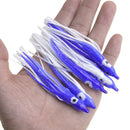 10Pcs Octopus Squid Skirt Lure Fishing Lures Bait Soft PVC For Bass Salmon Trout
