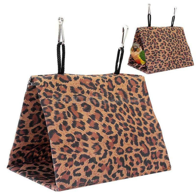 Bird Hammock Hanging Bed Cave Cage Snuggle Happy Hut Tent fr Parrot Brids Canary