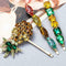 3pcs Women Stylish Crystal Pineapple Hair Clip Hairpin Barrette Hair Orname D0C5