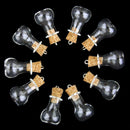 10x Mini Wishing Glass Bottles Cork Potion Vials Fashion Necklace Pendant Dlwo