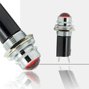 1x 16mm 5/8" 120V AC DC LED Signal Indicator Pilot Light Bulb Hot Rod Red Useful