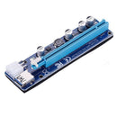 Ver008C 6Pin Pci-E 1X To 16X Riser Card Extender Usb 3.0 Cable For Mining