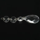 12pcs Acrylic Crystal Beads Drop Shape Garland Chandelier Hanging Party Dec