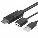 USB Female to 1080P HDMI Male HDTV HD Video Cable Converter Adapter For Phone