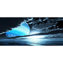 Diamond Painting Blue Planet Above Sea DIY Full Round Wall Picture 60x30cm