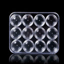 12 Grids Nail Storage Box Art Alex Transparent Organizer Makeup Beauty Tool