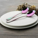 Rainbow color TeaSpoons Coffee Spoon Mini Cake Spoon Stainless Steel Set of O5L2