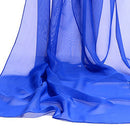 Women's Scarf Long Solid Color Chiffon Shawl Wrap Scarves Beach Soft Sun Pr T7H2