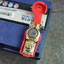 2Pcs Red Car Battery Terminal Adjustable Clamp Clip Positive+Nagative Conne H4F1