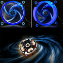 120mm computer Case Cooling Fan 3pin/4pin LED Ring Silent Fan Radiator Fan  F1T2